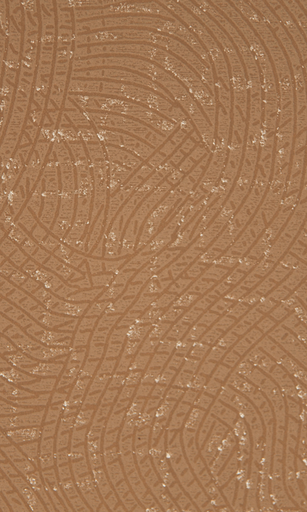 Swirls Copper Curved Wallpaper  SR1690