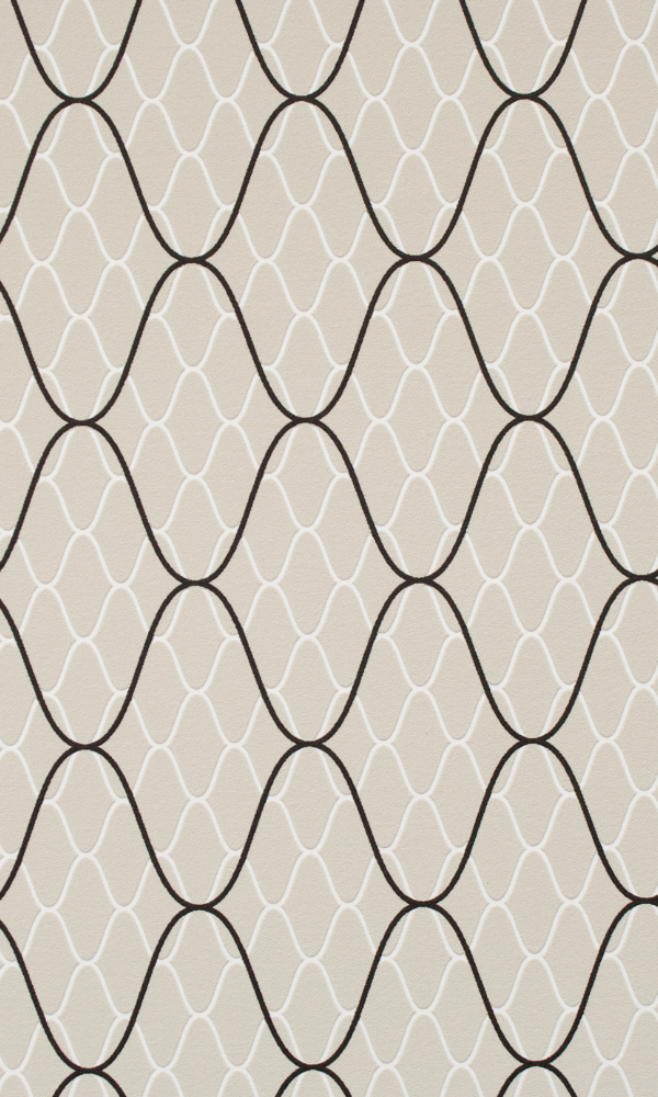 Tan Netted Geometric Wallpaper R2218