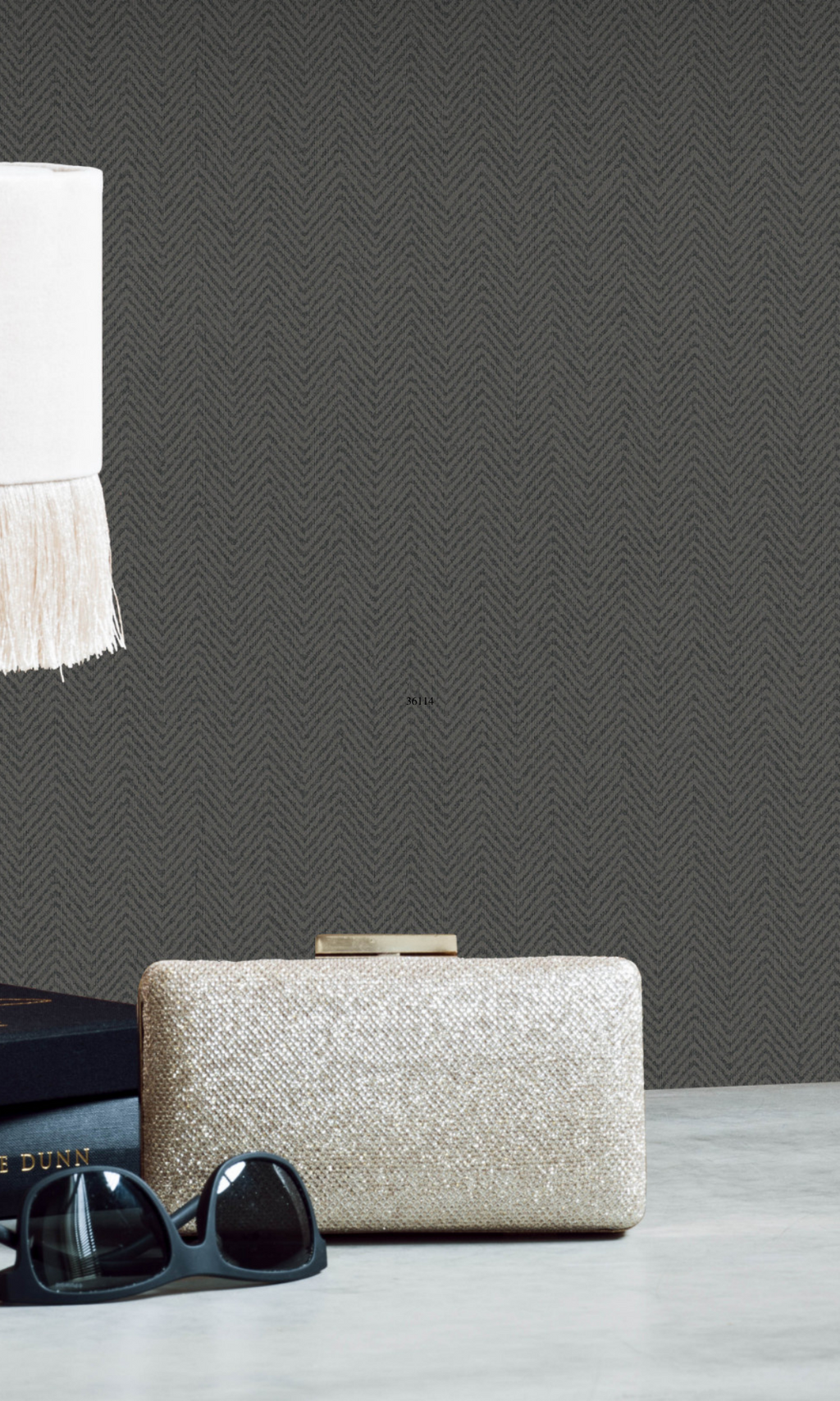 Taupe Minimalist Commercial Wallpaper C7323