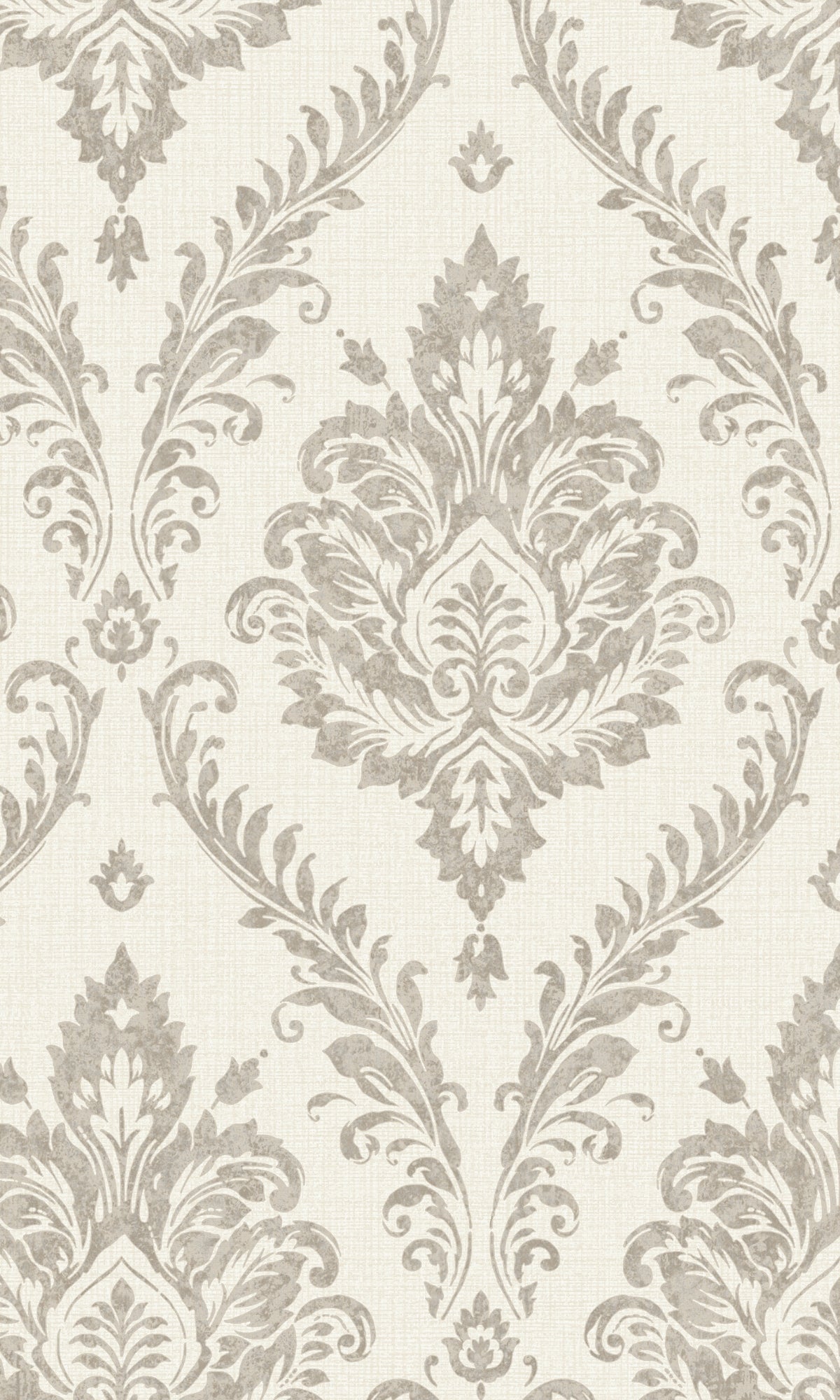 Taupe Tropical Damask Wallpaper R7964