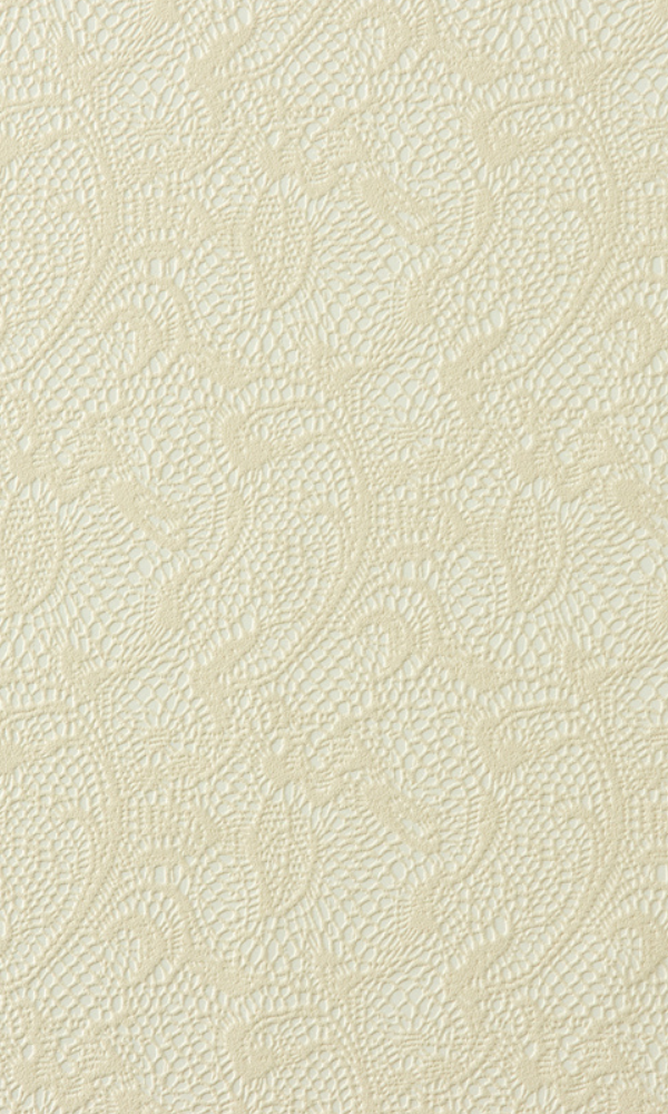 Textile Beige Traditional Lace Wallpaper SR1809