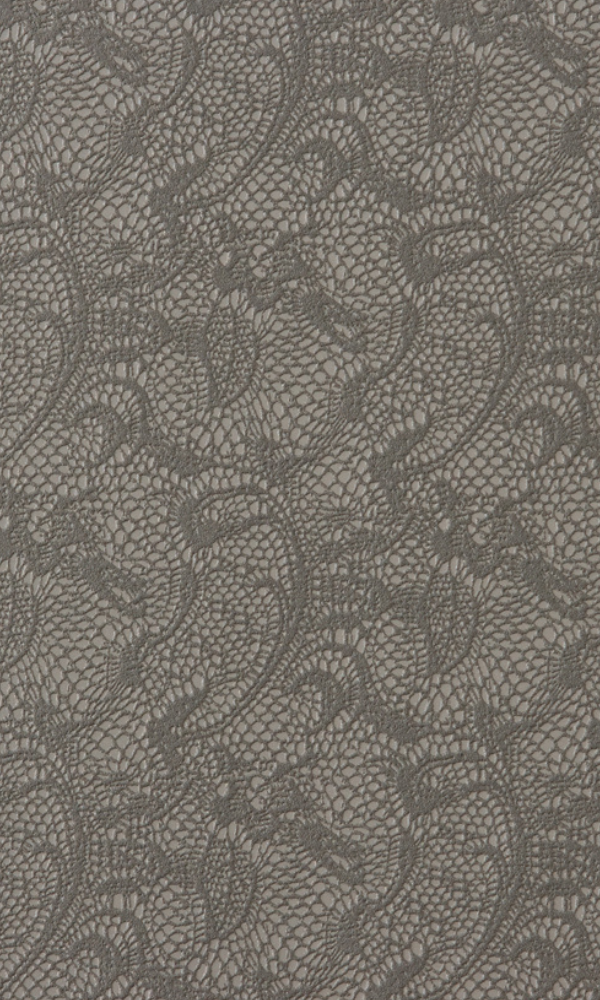 Textile Brown Traditional Lace Wallpaper SR1810