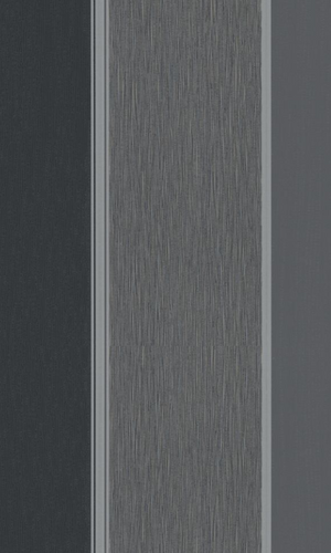 Traditional Simplistic Thick Striped Black And Grey Wallpaper R3936