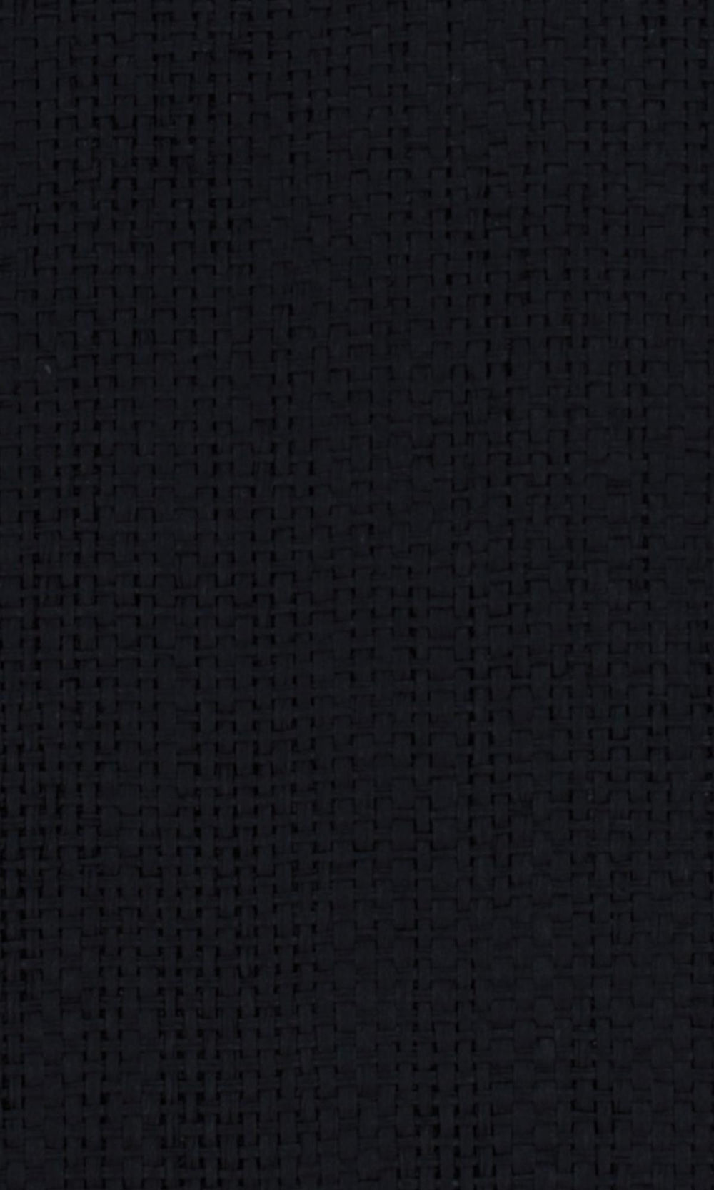 Midnight Black Grasscloth Wallpaper R4608