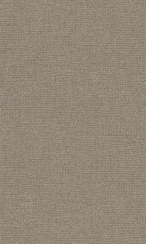 Walnut Plain Fabric Like Textured Wallpaper R8167