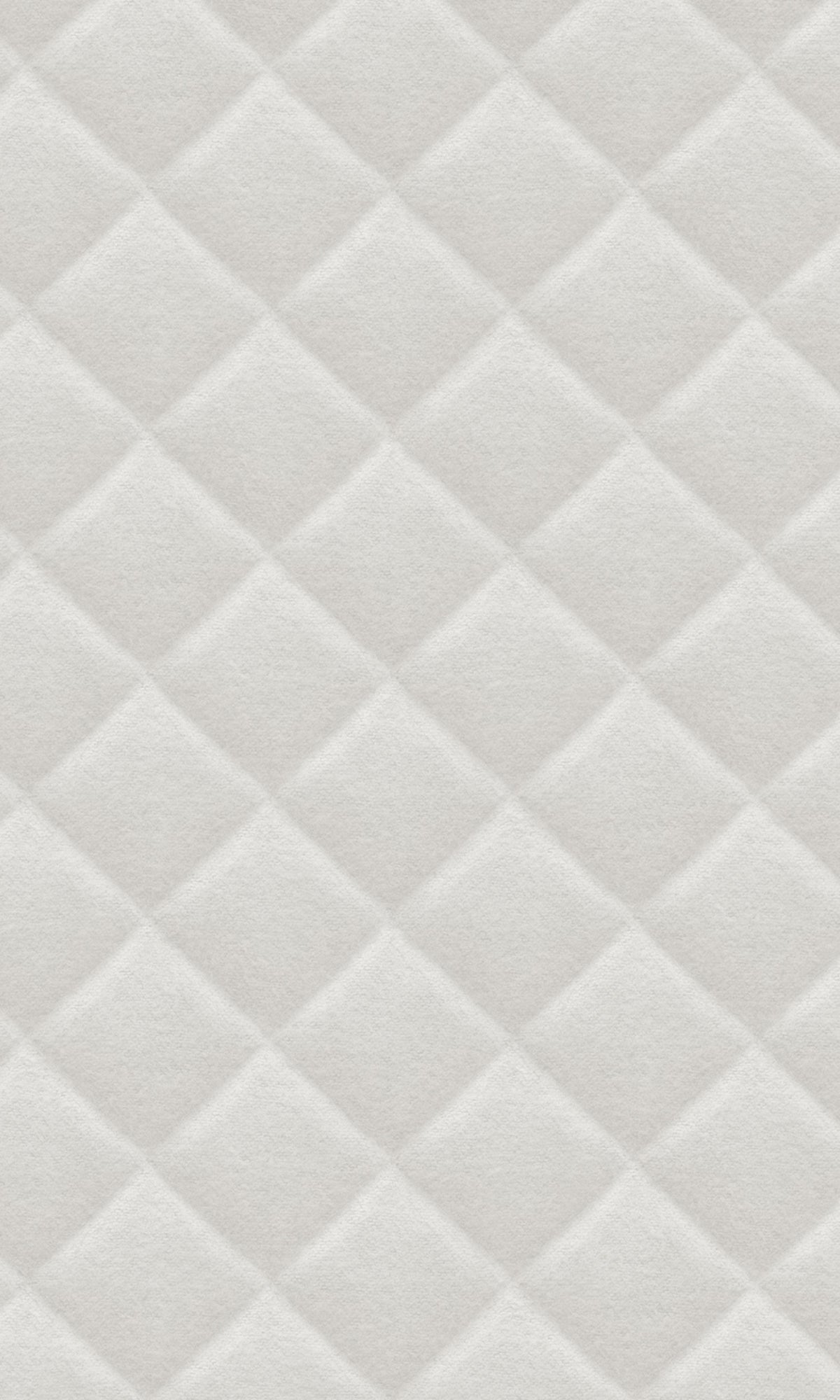 White 3D Cushion Geometric Wallpaper R8094