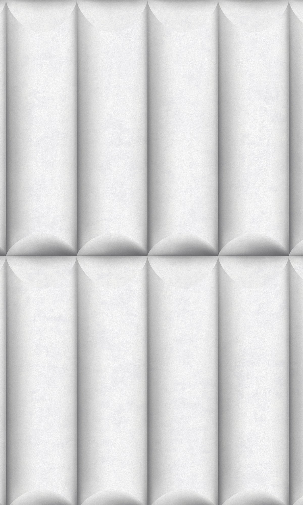 White 3d Concrete Like Tube Wallpaper R8085