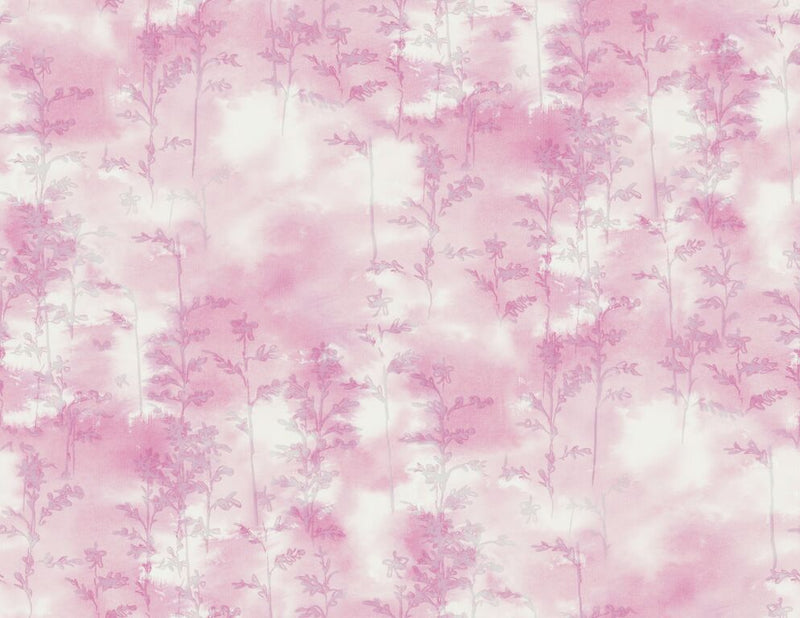 Pink Silkscreen Abstract Wallpaper R5053 | Vintage Home Interior 