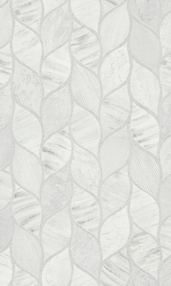 chevron geometric leaves wallpaper