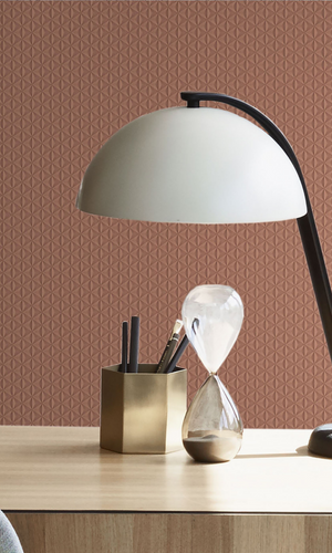 3D Copper Reverse Commercial Wallpaper C7085