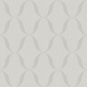 Modern Geometric Satin Luxury Light Silver Reflect Wallpaper R3777