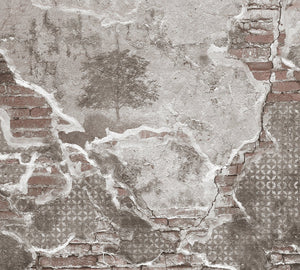 Reawaken Faux Marble Mural Wallpaper M9204 - Sample