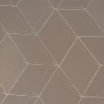 Geometric Warm Grey Diamond Illusion Wallpaper R3627