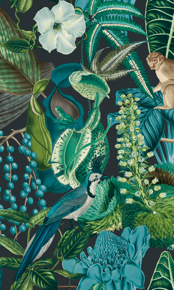 vibrant botanical wallpaper