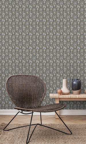 geometric art deco living room wallpaper