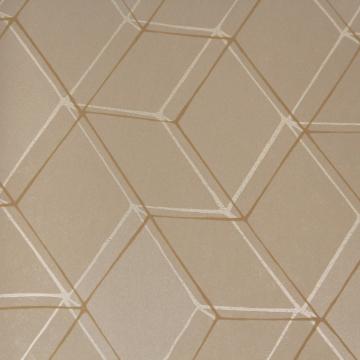 Geometric Fallow Brown Diamond Illusion Wallpaper R3625