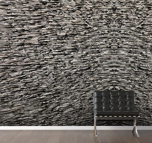 Grey Twigs Textured Mural Wallpaper M8925 - Sample