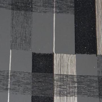 Modern Velvet Flock Black Crossroads Wallpaper R3635