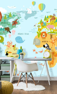 children's daycare wallpaper