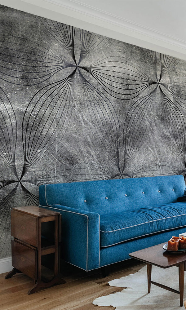 concrete feature wall wallpaper