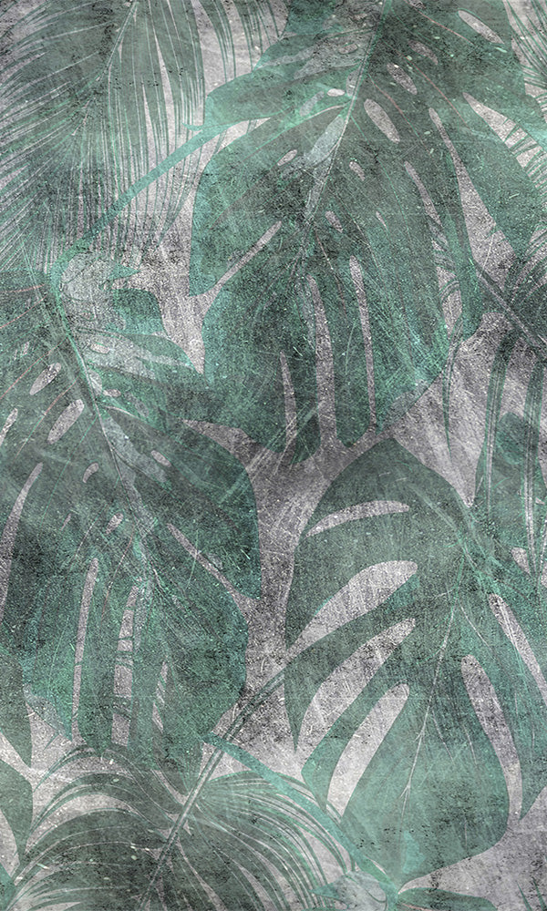 tropical concrete hotel wallpaper