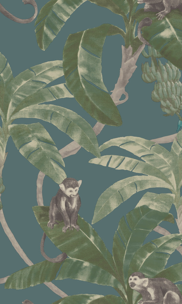 tropical botanical watercolor wallpaper