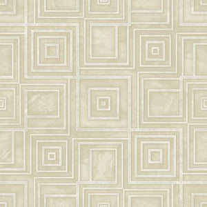 Beige Geometric Marble Wallpaper R4810 | Vintage Bedroom Interior
