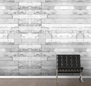 Grey Tiled Stone Mural Wallpaper M8961
