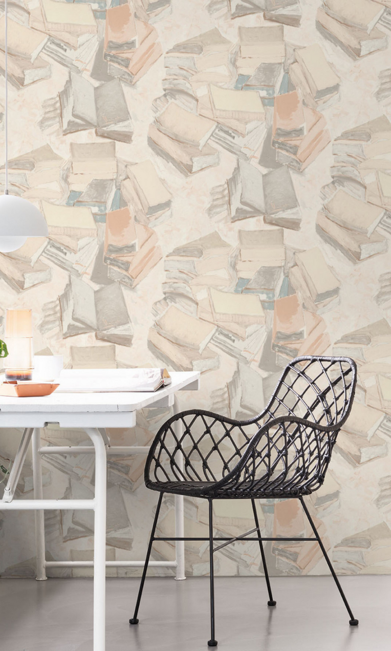 piles of book wallpaper