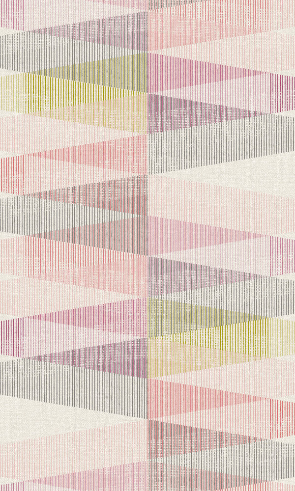 funky geometric home office wallpaper
