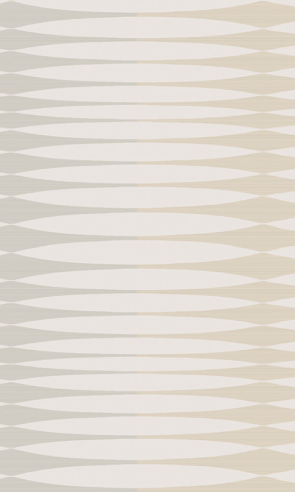 Bronze & Grey Inflated Stripes Wallpaper R5863