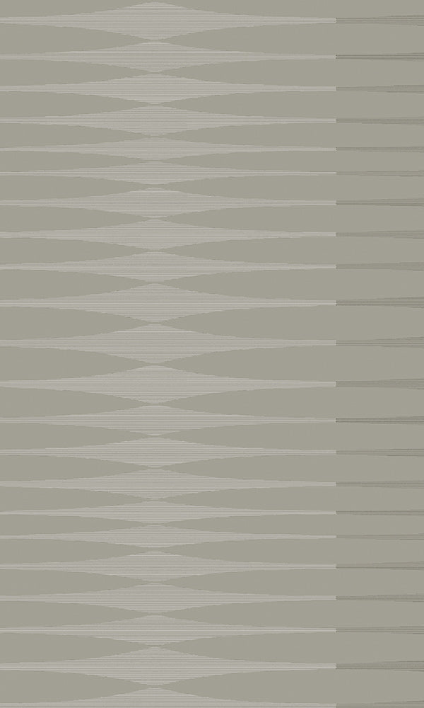Dark Grey & Silver Inflated Stripes Wallpaper R5864. Stripe wallpaper. Home wallpaper. Contemporary wallpaper. Silver wallpaper.