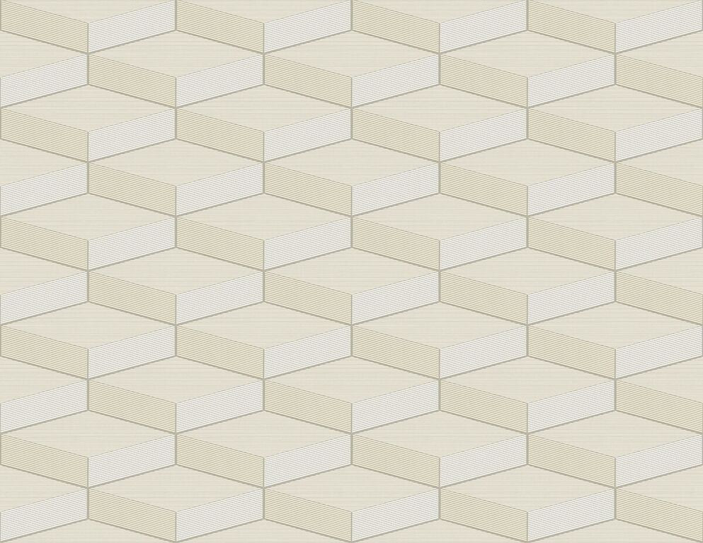 3D Beige Geometric Wallpaper R5105 | Elegant Home Interior