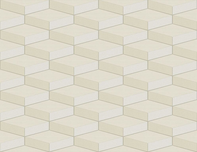 3D Beige Geometric Wallpaper R5105 | Elegant Home Interior