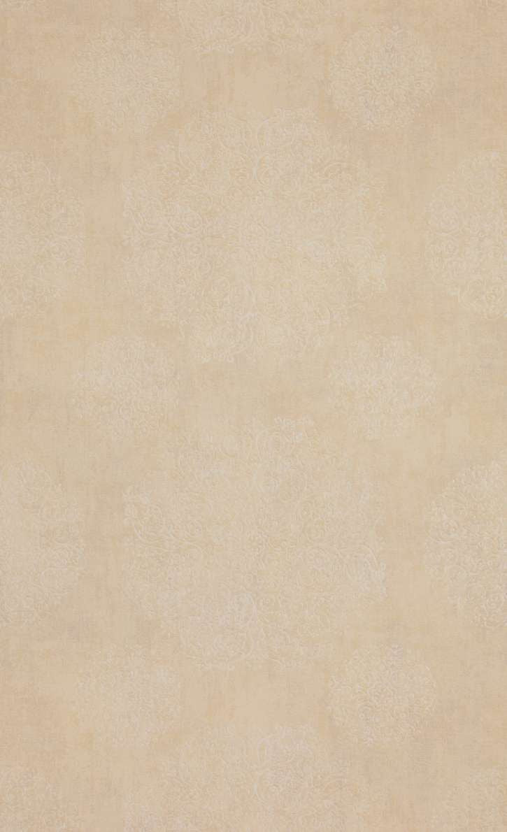 Faded Orange Medallion Wallpaper R5246 | Floral Home Wall Covering