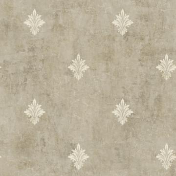 White & Grey Floral Wallpaper R4848 | Contemporary Home Wall Covering