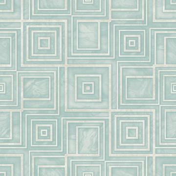 Blue Geometric Marble Wallpaper R4811 | Modern Living Room Interior