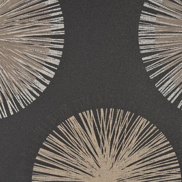 Black & Beige Simple Geometric Wallpaper R1193