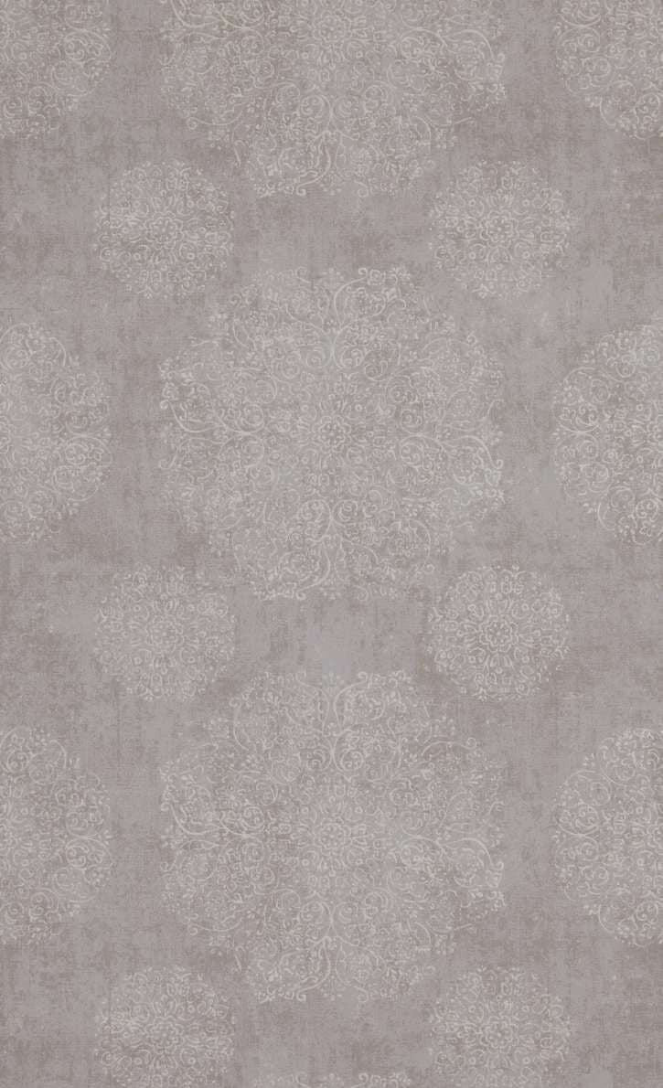 Light Grey Blooming Medallion Wallpaper R5244. Bohemian wallpaper. minimalist wallpaper. 