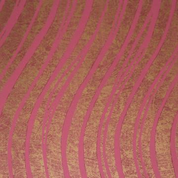 Modern Ruby Red Waves Wallpaper R3640