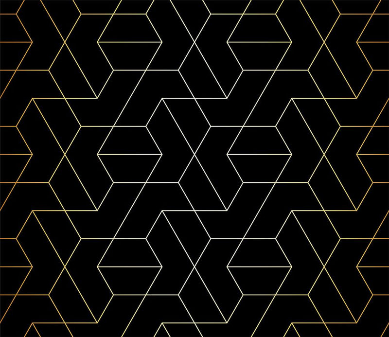 Black Contemporary Maze Mural Wallpaper M9327 - Sample